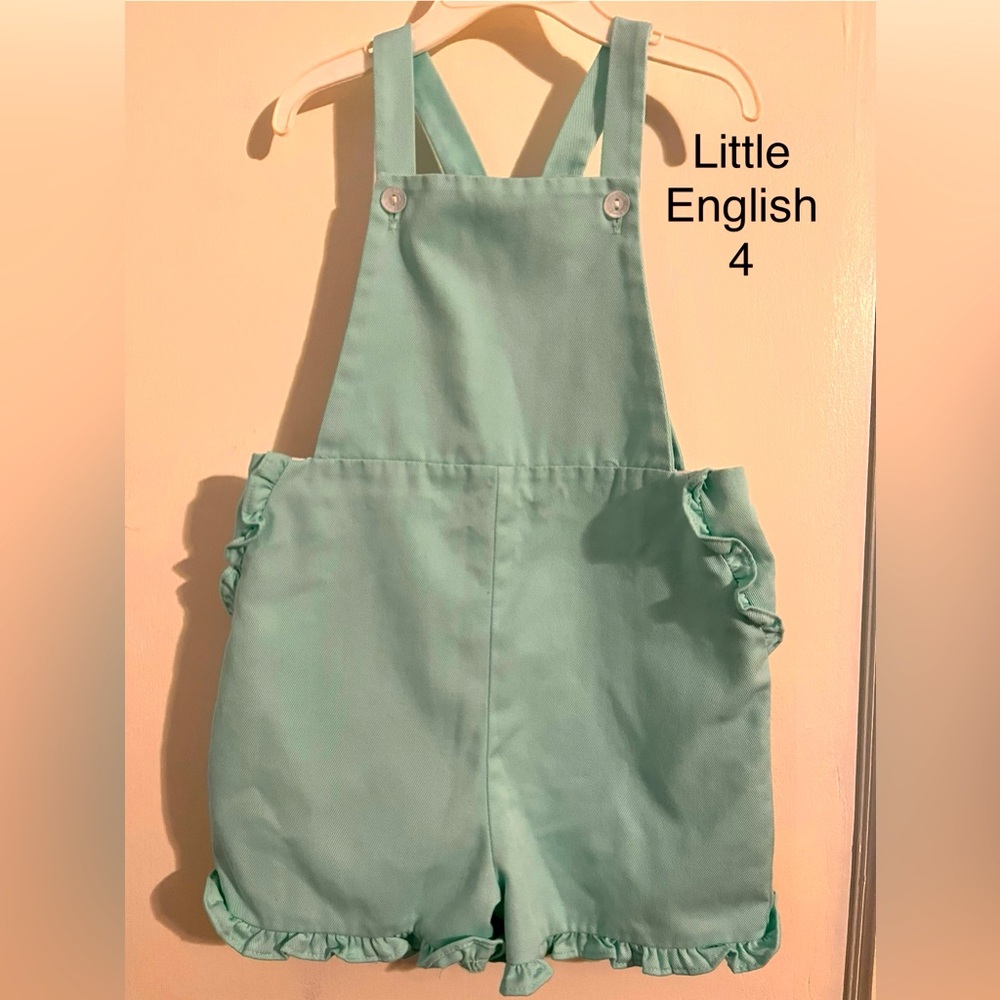 Little English girls overalls